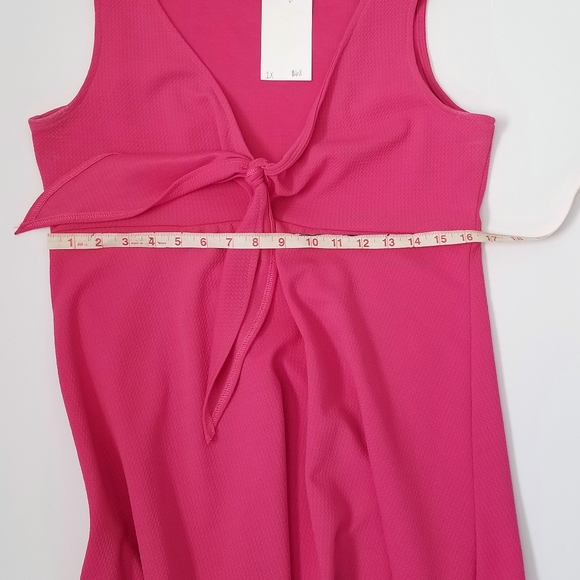 NWT Pink Sleeveless Empire Waist Dress - Picture 6 of 9